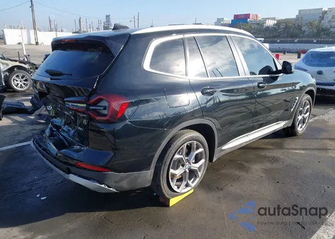 2022 BMW X3 Sdrive30I z USA, uszkodzony, nr VIN 5UX43DP09N9J02131